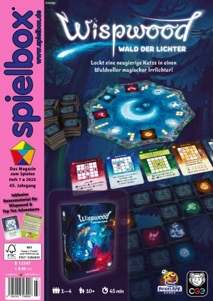 Titel der spielbox 6/2025 zu Carcassonne von Hans im Glück