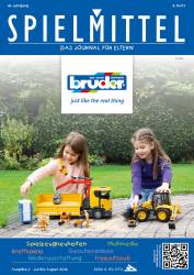 Auf dem Titel sehen Sie Baustellenfahrzeuge von BRUDER